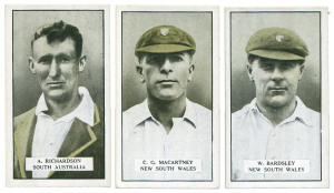 CIGARETTE CARDS: 1926 Cohen Weenen & Co. "Cricketers", complete set [25], EF. Cat.£400.
