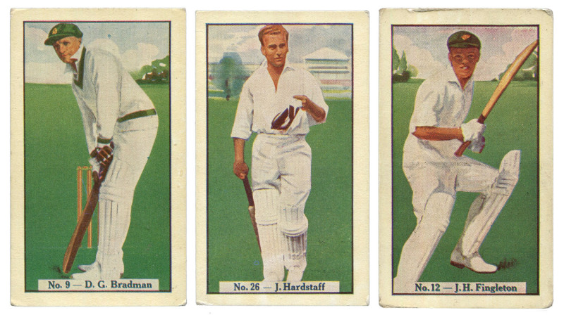 TRADE CARDS: A.W. ALLEN LTD. 1938 "Cricketers" (coloured) complete set [36], F/EF. Cat.£432.