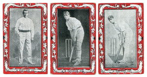 CIGARETTE CARDS: W.D. & H.O. WILLS (Australia) 1910 "Australian & South African Cricketers" (Red and blue frames; "Capstan" and "Vice Regal" backs), [54 different], G/VF. Cat.£918.