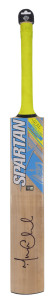 MICHAEL CLARKE signed full-sized "Spartan - Michael Clarke Skipper" bat with original Spartan cover. (2 items). As new.