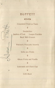 AUSTRALIA IN ENGLAND: 14 July 1921 menu card for a dinner welcoming the "Australian Cricketers" at the North British Station Hotel in Edinburgh. - 2