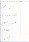 OLD SWAN HOTEL, HARROGATE, YORKSHIRE: The Distinguished Visitors Book (blue leather with gilt embossing) intermittently maintained during the 1953-84 period. - 2