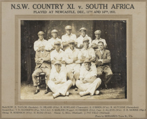 N.S.W. COUNTRY XI. v. SOUTH AFRICA, Played at Newcastle, Dec., 11th and 14th,