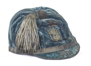 1911-12 New South Wales Rugby Union honour cap; the letters "F.K." sewn in red inside together with the original Farmer & Company maker's label.