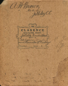 JILLIBY CRICKET CLUB 1909 - 1916: The Minutes book of this pioneer-era Central Coast Cricket Club, in the hand of A.H.Brown, who was the Honorary Secretary.