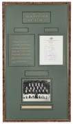 1966-67 AUSTRALIAN TOUR to SOUTH AFRICA display with signed team sheet and official photograph.