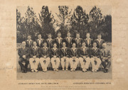 1957-58 AUSTRALIA in SOUTH AFRICA - The Fifth Australian Cricket Team to tour South Africa undefeated, attractive presentation incorporating a fully signed official team sheet together with an official team photograph fully signed in the margins (includin - 3