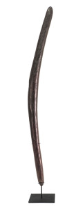 A superb incised boomerang club, Lake Eyre region, 19th century