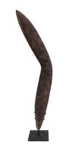 An incised boomerang, North Western Australia, 19th century