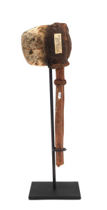 A painted hafted axe, Milingimbi region, Northern Territory, mid 20th century