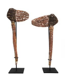 Two painted hafted axes, Hatches Creek region, Northern Territory, circa 1940s