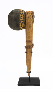 A painted hafted axe, Hatches Creek region, Northern Territory, circa 1940