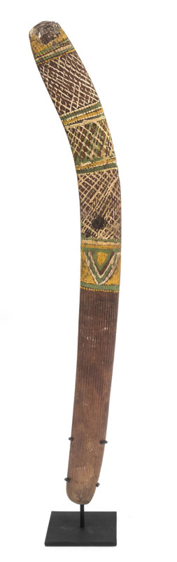 A painted boomerang, North East Northern Territory, early 20th century