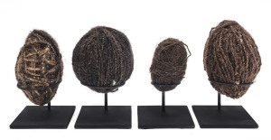 Four human string balls, Central Australia, early-mid 20th century