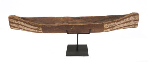 A painted model canoe, Arnhem Land region, early–mid 20th century
