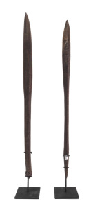 Two throwing clubs, Hawker region, South Australia, late 19th century