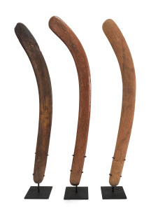 Three boomerangs, Central Desert, circa 1900