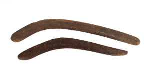 Two boomerangs, Central Australia, circa 1900