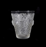 LALIQUE "Silenes" vase, frosted glass, French, circa 1940s