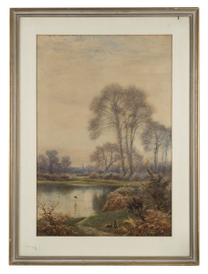 ENGLISH SCHOOL 19th Century country scene ​inscribed verso "J.C. FARRAR R.A. 1880"