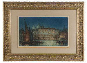 ARTIST UNKNOWN (20th century) Venice, The Doges Palace lithograph signed lower right (illegible)