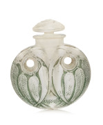 RENE LALIQUE Eucalyptus D'Orsay pendant perfume bottle in original silk lined box, circa 1920