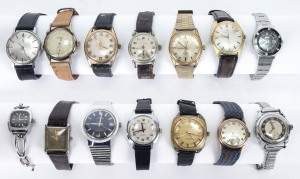 Group of 14 wristwatches including 2 Tissot, Seiko and automatics