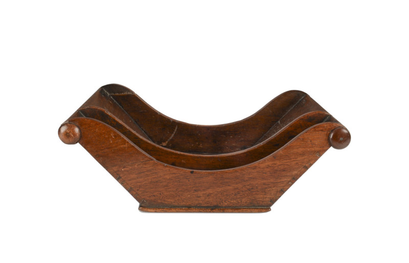 A Regency mahogany cheese wheel holder