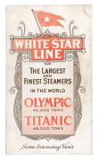 THE WHITE STAR LINER "TITANIC" A small collection of three rare printed documents which record the excitement and wonder of the creation of the Titanic as well as it's tragic end.