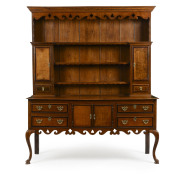 An 18th century Welsh dresser, oak and mahogany, circa 1770