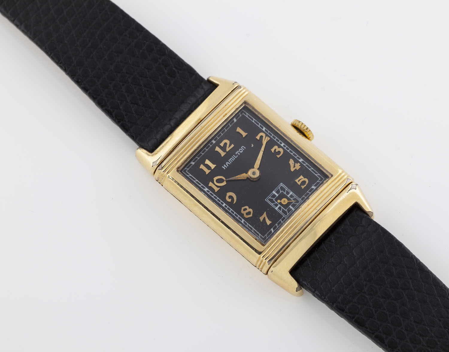 HAMILTON Watch Company gent's Art Deco reversible manual wristwatch