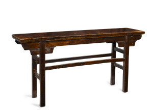 A Chinese alter table, elm and softwood, 20th century