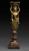 Tibetan Densatil gilt-bronze image of an Offering Goddess (Chopay Lhamo), 14th/15th century - 2