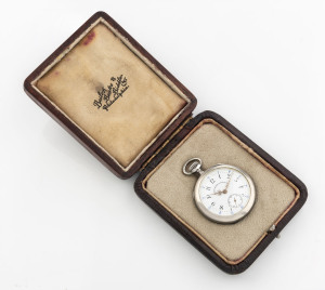 BAILEY, BANKS & BIDDLE, PHILADELPHIA Silver cased open face pocket watch in original fitted case, 19th century