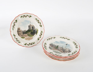 A set of six Wedgewood Christmas plates