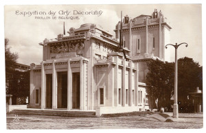 The 1925 International Exposition of Modern Industrial and Decorative Arts: A collection of the superb real-photo postcards issued by A.N.Paris. Includes night scenes and a few hand-coloured versions. All different. (157).The International Exposition of M