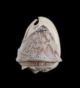 A fine Italian carved conch shell, Torre Del Greco, Naples, mid 19th century 