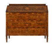 An 18th century North Italian marquetry walnut bureau/wine servery