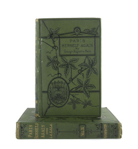 1878 Paris International Exhibition: SALA, George Augustus: "Paris Herself Again in 1878-9" [London: Remington and Co., 1879]. vol. 1- mounted frontispiece Woodburytype print of a humorous sculpture "You Dirty Boy" exhibited at the Paris Exhibition of 187