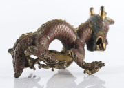 A Sino-Tibetan gilt bronze and cloisonne dragon finial (or possibly a handle), 17th/18th century - 3