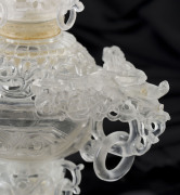 A Chinese crystal and glass censer, early 20th century - 3