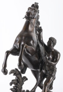 A pair of French bronze Marly Horse statues, after GUILLAUME COUSTOU (1677-1746), late 19th century  - 10