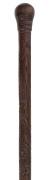 A fiddleback blackwood walking stick, Melbourne, 19th century - 2