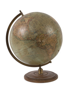"Aard-Globe" by Wagner & Debes of Leipzig, early 20th century