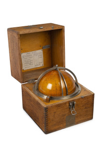 A Russian navy celestial globe in case, circa 1930,