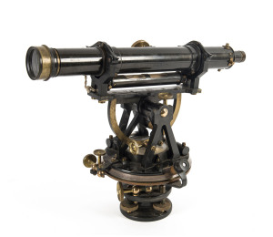 An English theodolite with broad arrow mark stamped "H.O.B. 429"