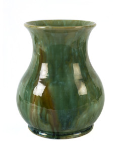 McHUGH POTTERY Green glazed pottery vase