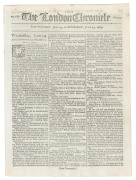 FIRST FLEET & BOTANY BAY: THE LONDON CHRONICLE June 23-25, 1789:This edition features a small and intriguing article about "the dispute between the Governor and Lieutenant Governor of the new settlement at Botany Bay." (Governor Phillip, Lieutenant-Govern