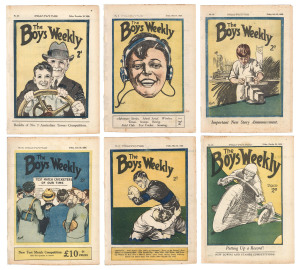 The BOYS WEEKLY, from Sydney Australia April 16, 1926 to December 16, 1927: the complete run of 88 editions of this delightful newspaper/magazine, printed and published by Alfred Crew Parsons for The Daily Telegraph, Sydney. Sports news (especially cricke