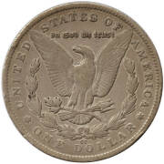 MORGAN SILVER DOLLARS: 1884-1890 Whitman push in album with 1884, 1884S (2) & 0, 1885, 1885-O, 1886, 1886-O, 1887, 1887S & 0, 1888, 1888-O, 1889, 1889-O, 1890, 1890S, O & CC. Mixed grades to EF. (Total: 19). - 4